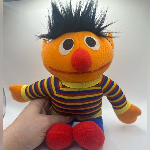 Ernie Sesame Street 1984 Plush Doll Vintage Playskool 11" tall - Picture 7 of 7